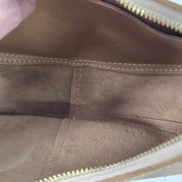 Portland Leather Goods Classic Nora Shoulder Bag in color Honey - Picture 9 of 11